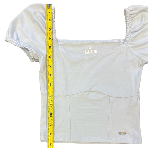 💖 5 for $25 💖 Hollister Puff-Sleeve Top Baby Blue XS - Picture 6 of 7